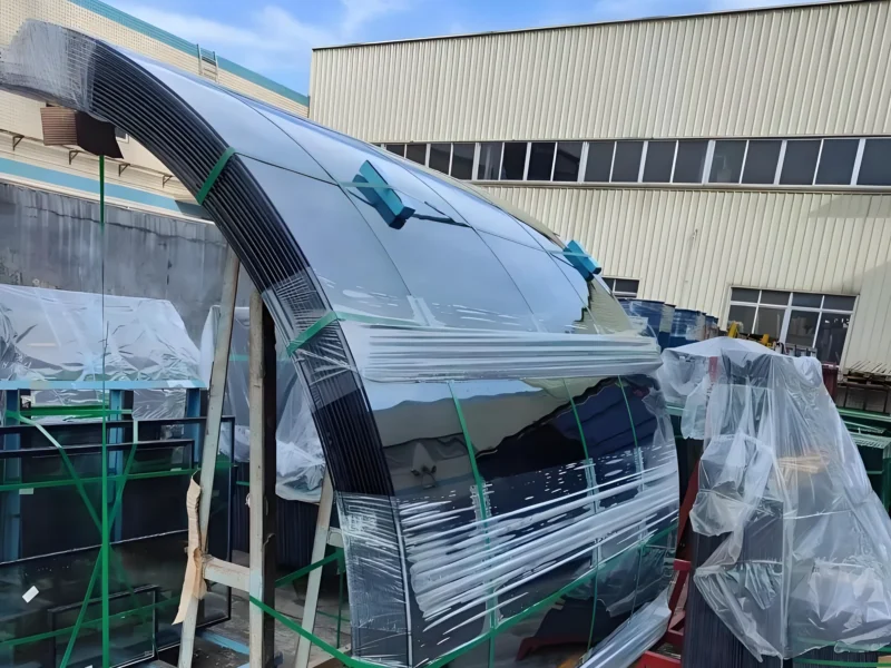 1-2 Inch Clear Curved Tempered Glass