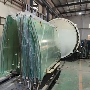 1-2 inch bent toughened laminated glass
