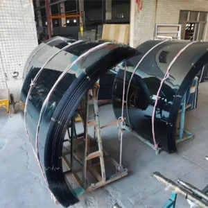 6mm bent safety glass panel