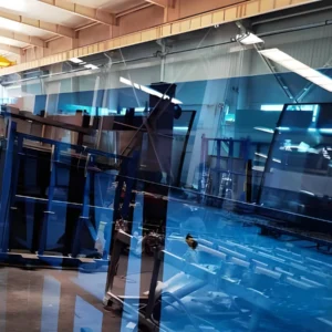 8mm Blue tinted tempered glass