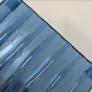Fluted 8mm safety glass