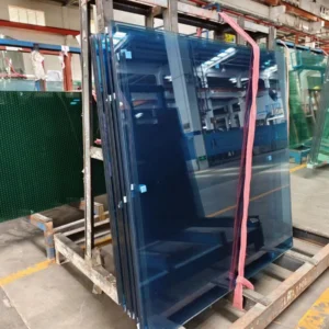 blue tinted tempered glass