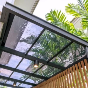 glass roof patio