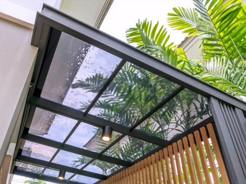 glass roof patio