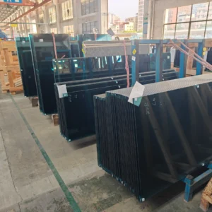 light blue tinted tempered glass