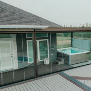 pergola with glass walls