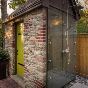 shower enclosure with shower