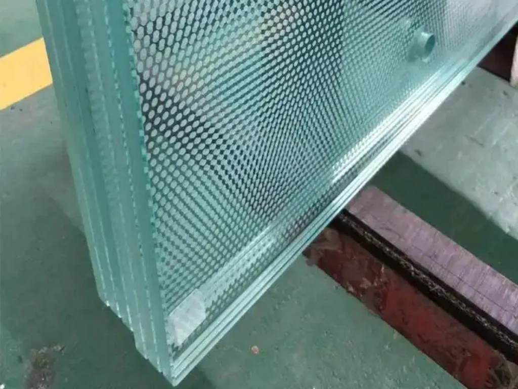 Anti-slip frosted toughened glass panel