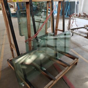 Cutout and shaped tempered glass 8mm thick