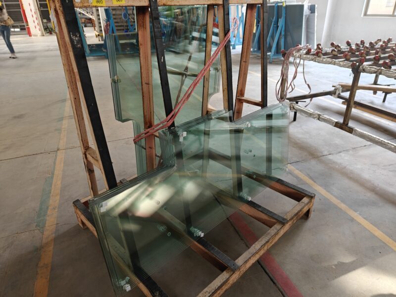 Cutout and shaped tempered glass 8mm thick