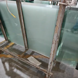 Digital printed laminated glass panel