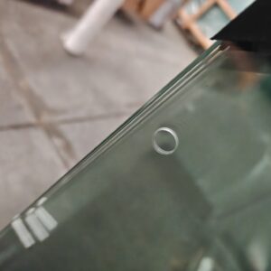 Perforation for 8mm tempered glass sheet