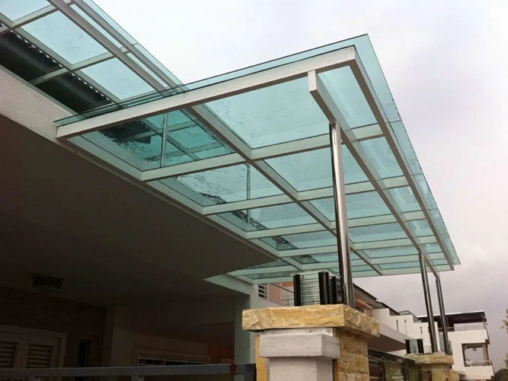 551 Harden Laminated Glass canopy