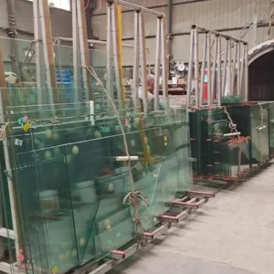 882 laminated glass processing in factory