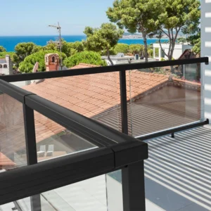 Aluminum Frame Glass Railing