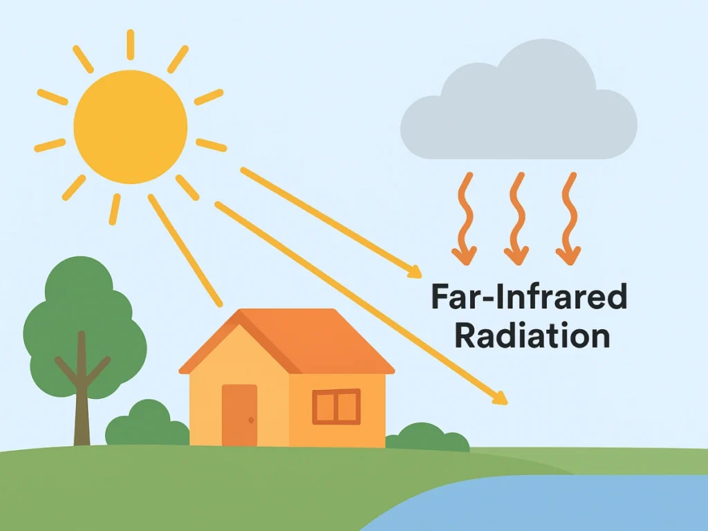 Building Glass, Far-Infrared Thermal Radiation