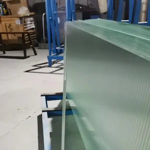 Extra Clear Narrow Fluted Glass 10mm Thick