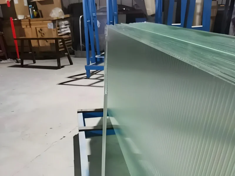 Extra Clear Narrow Fluted Glass 10mm Thick