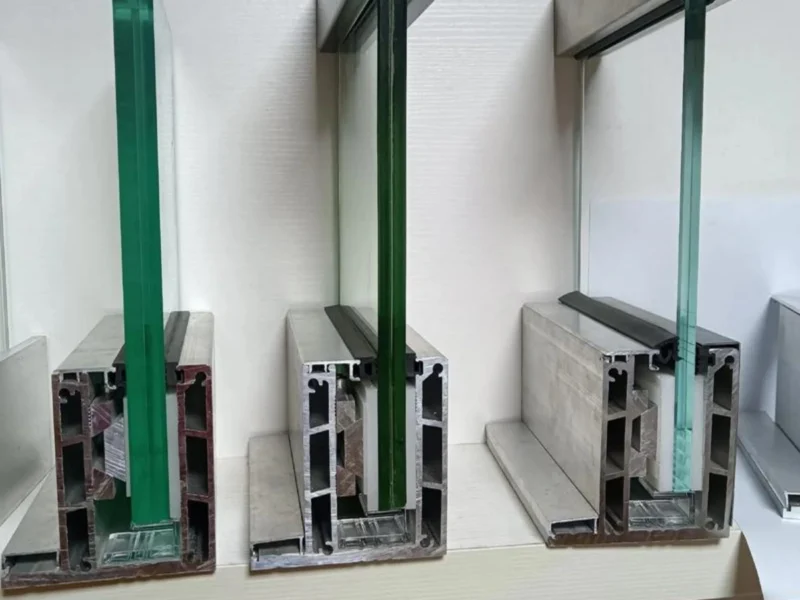 Frameless aluminum u channel glass railing