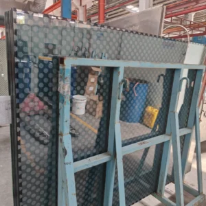 Insulating ceramic frit glass panel