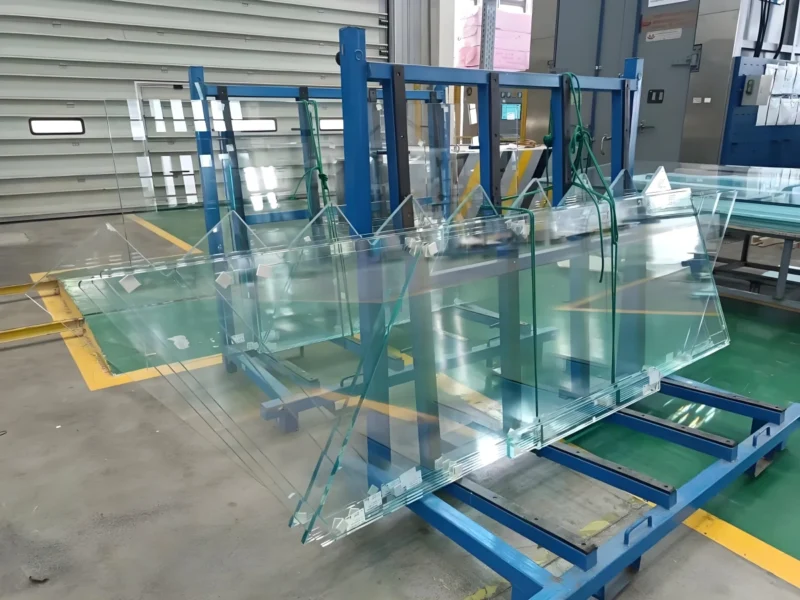 Shaped 20.76mm laminated glass