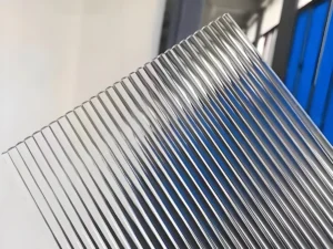 Slim 10mm Extra Clear Reeded Glass