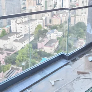 U Channel Glass Railing System