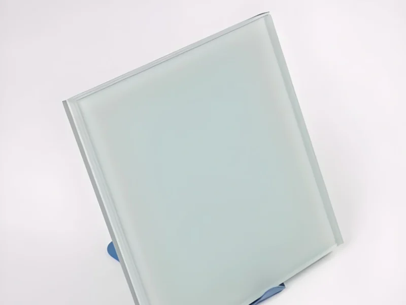White PVB 16.76mm laminated glass panel